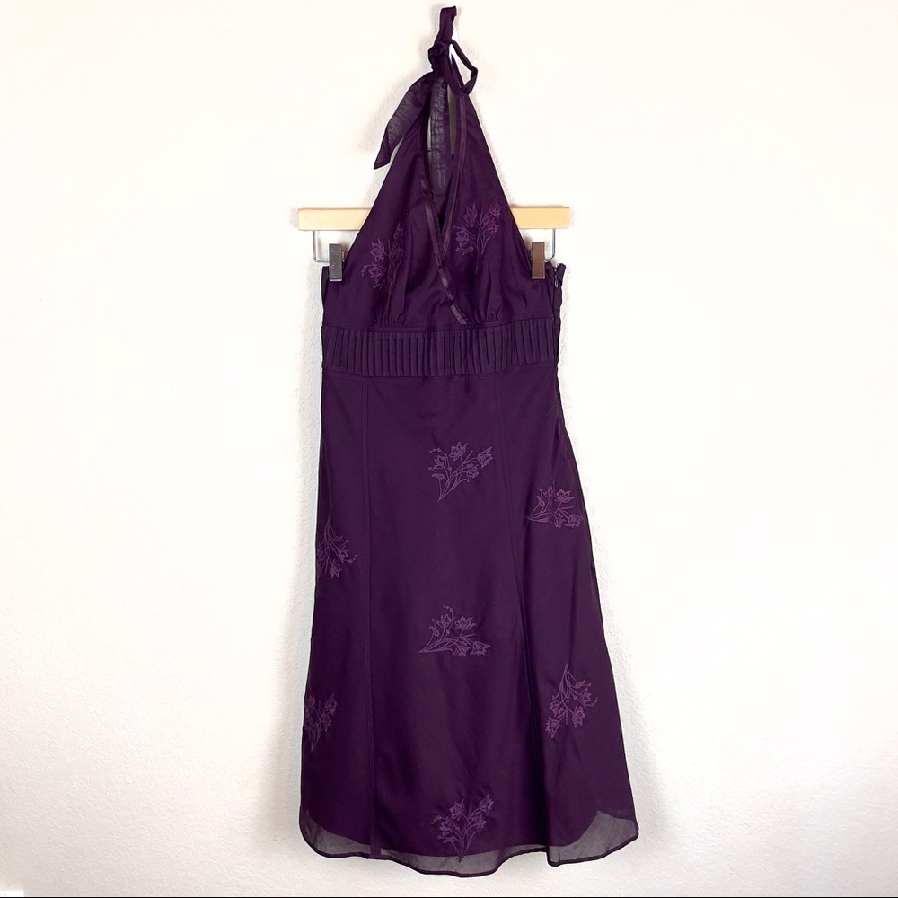 Express Plum halter Dress NWT